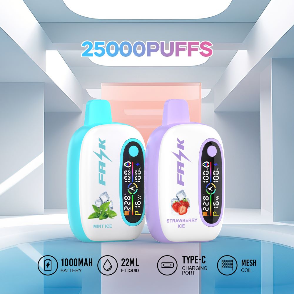 DE016 25000 Puffs Disposable Vape met LED-scherm en instelbare luchtstroom oplaadbaar ATVS E-sigaret Disposable