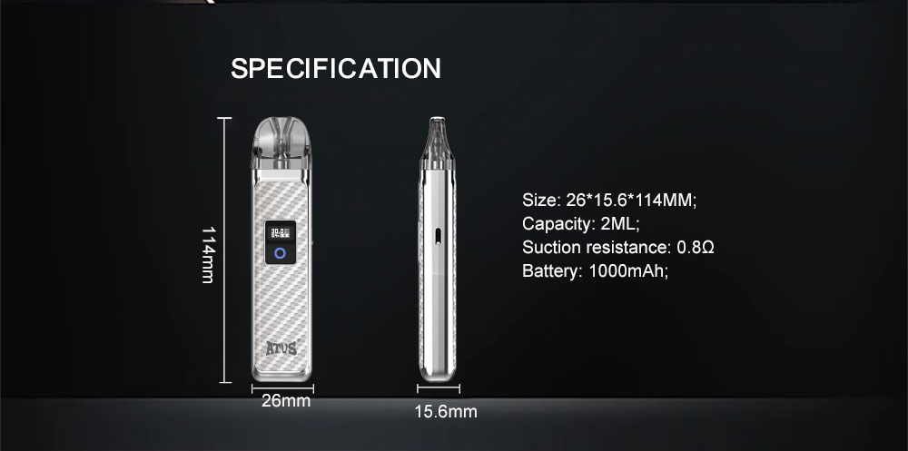 DE019 Navulbaar Pod Kit-systeemapparaat ATVS Vape